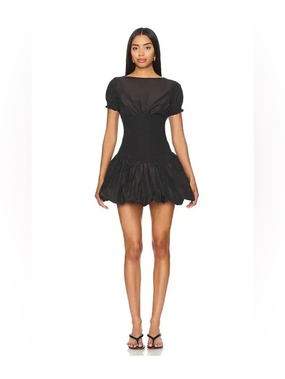 NWT The Peachy Den Women’s Deba Mini Dress Chocolate - Size Small - Picture 10 of 10